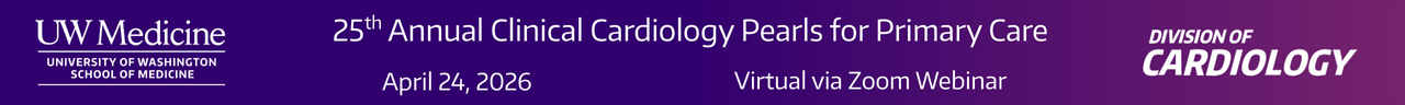 SAVE THE DATE:  25th Annual Clinical Cardiology Pearls for Primary Care Banner